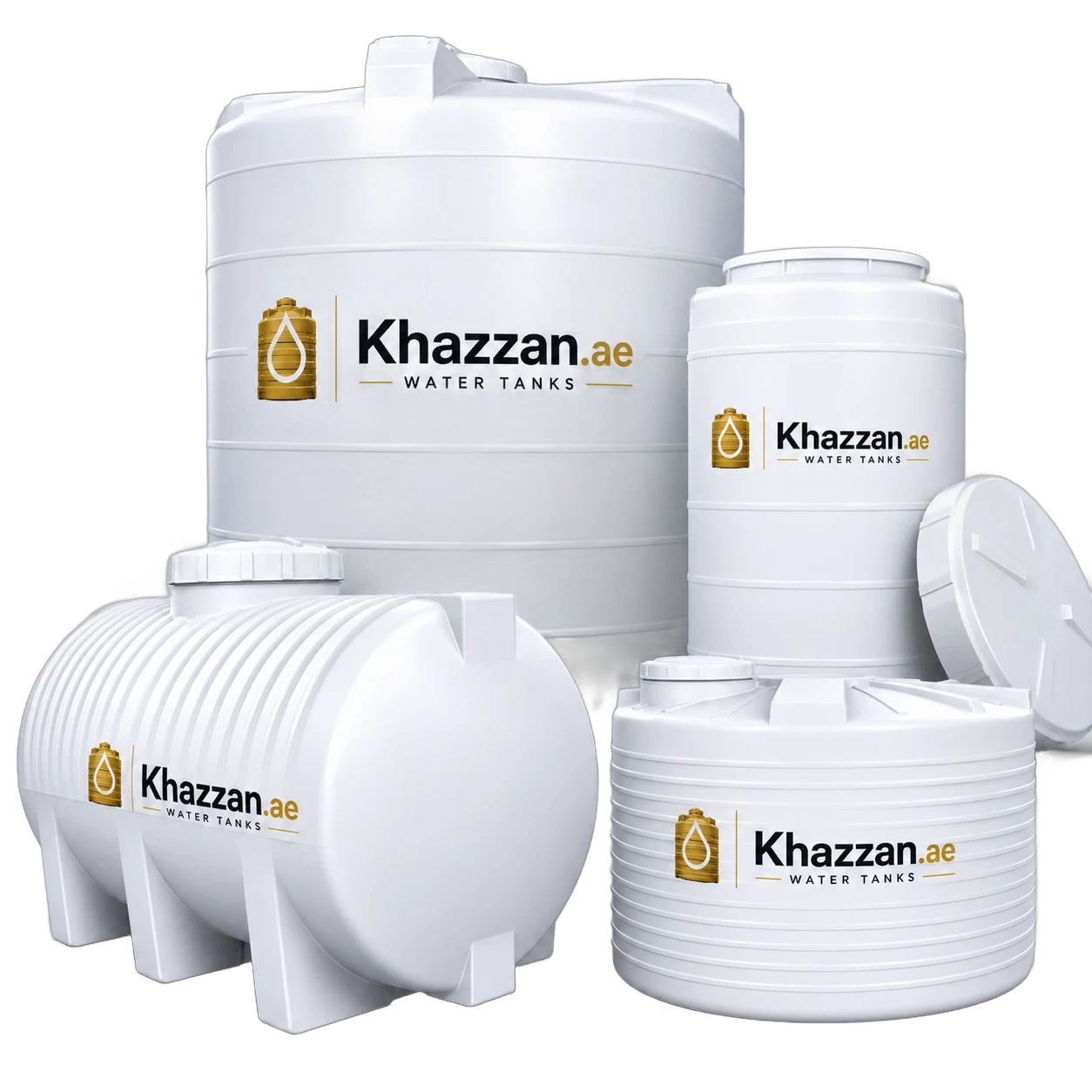 Khazzan.ae Water Tanks UAE - Vertical, Horizontal and Underground Tanks