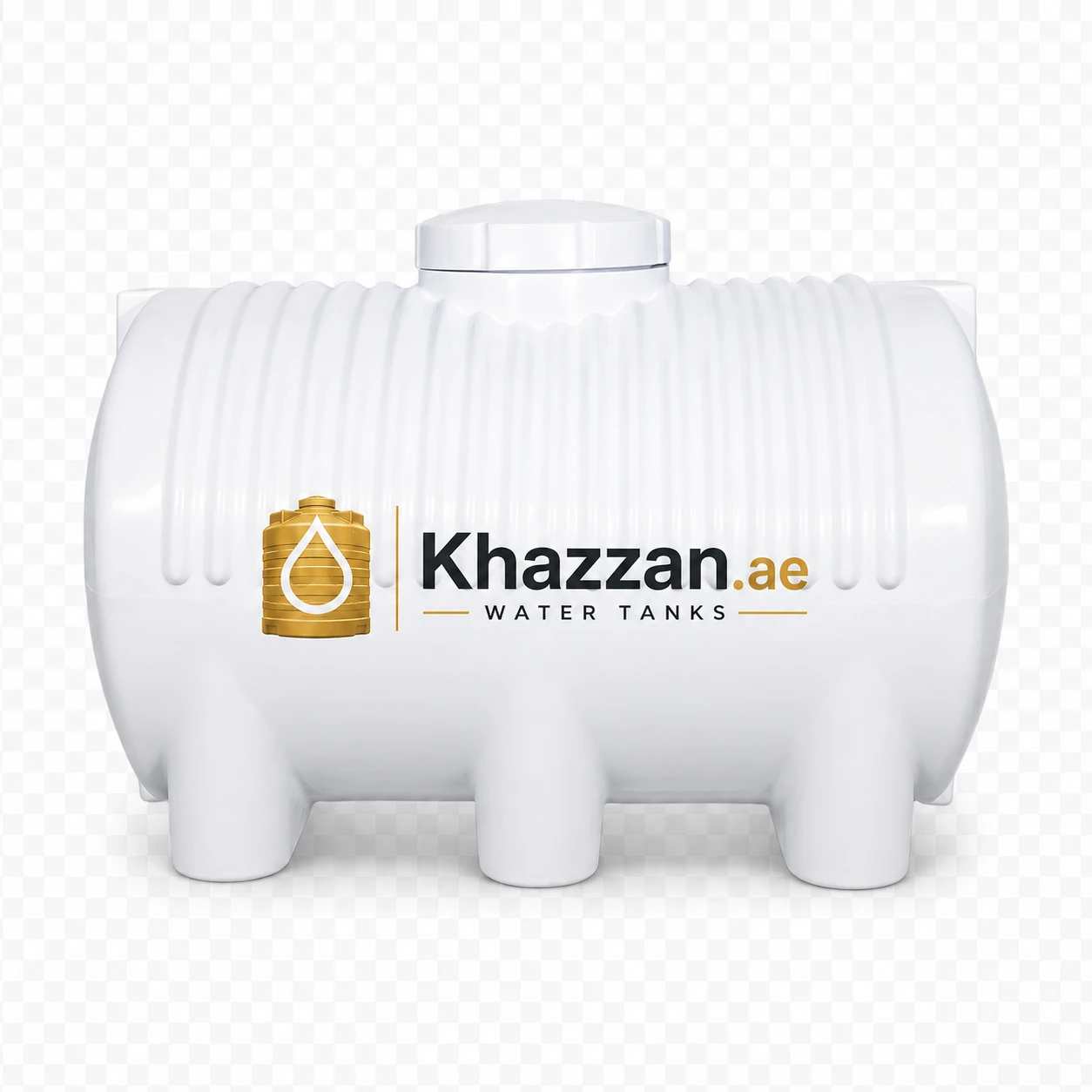 800 USG horizontal plastic water tank