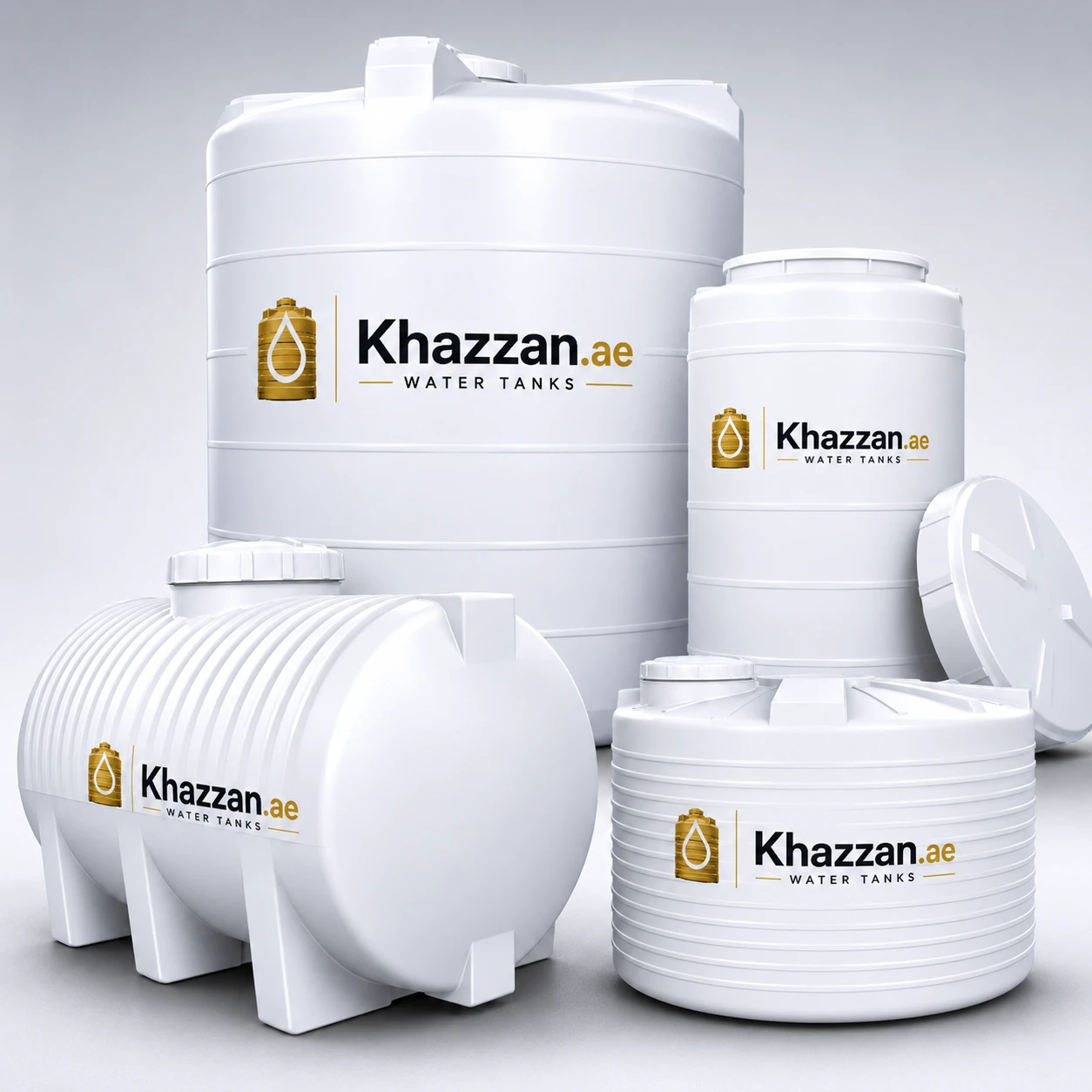 Water tanks UAE - plastic, GRP fiberglass and underground water tanks Dubai